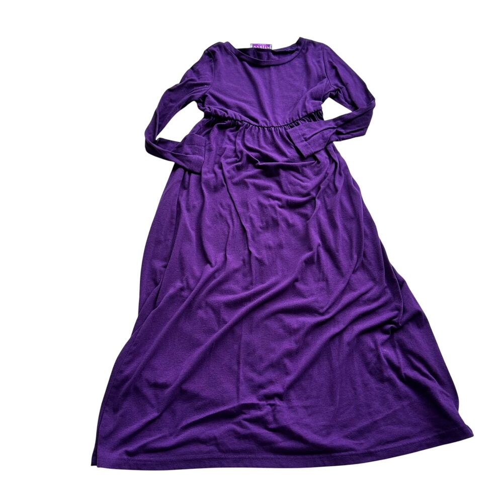 GORLYA Purple Long Sleeve Maxi Dress Witch Costume